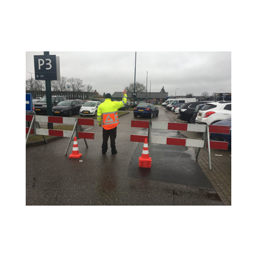 Wegafzetting verhuur